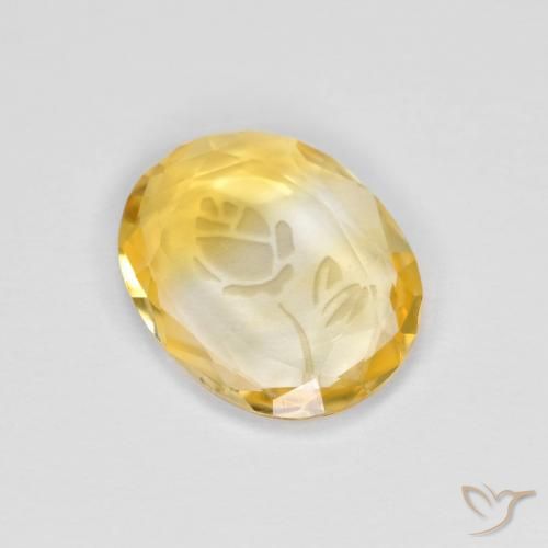 1.53ct Natural Dourado Citrino, oval, Transparente