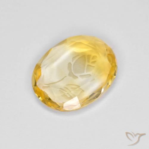 Citrino Dourado Natural 1.53ct, oval, Transparente