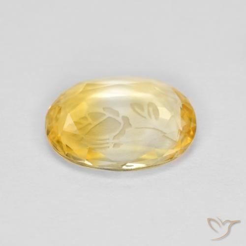 Citrino Dourado Natural 1.53ct, oval, Transparente