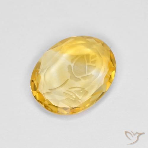 Citrino ouro médio Natural 1.51ct, oval, Transparente