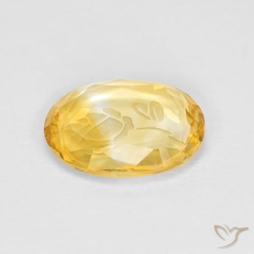 Citrino ouro médio Natural 1.51ct, oval, Transparente