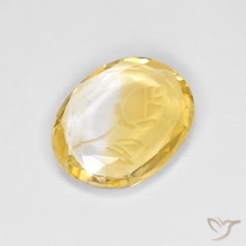 Citrino Dourado Natural 1.47ct, oval, Transparente