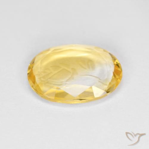 Citrino Dourado Natural 1.47ct, oval, Transparente