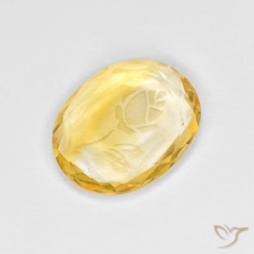 Citrino Dourado Natural 1.47ct, oval, Transparente