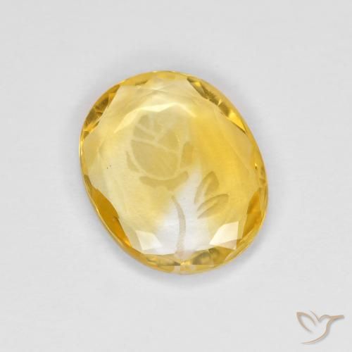 1.41ct Natural Dourado Citrino, oval, Transparente