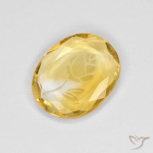 Citrino Dourado Natural 1.41ct, oval, Transparente