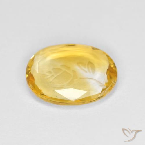 Citrino Dourado Natural 1.41ct, oval, Transparente