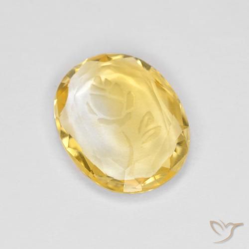 1.53ct Natural Dourado Citrino, oval, Transparente