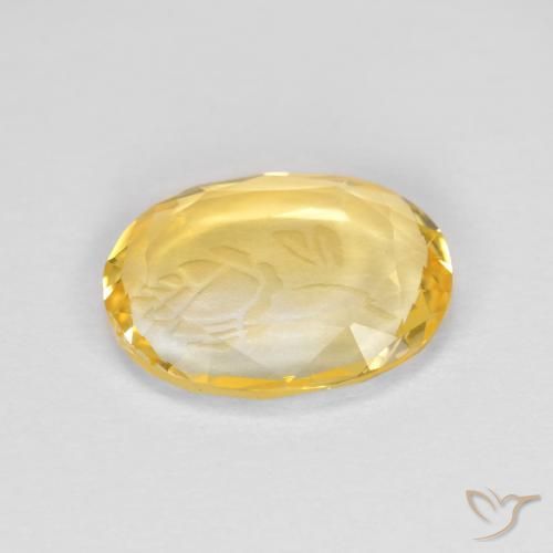 Citrino Dourado Natural 1.53ct, oval, Transparente