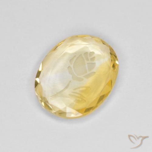Citrino Dourado Natural 1.42ct, oval, Transparente
