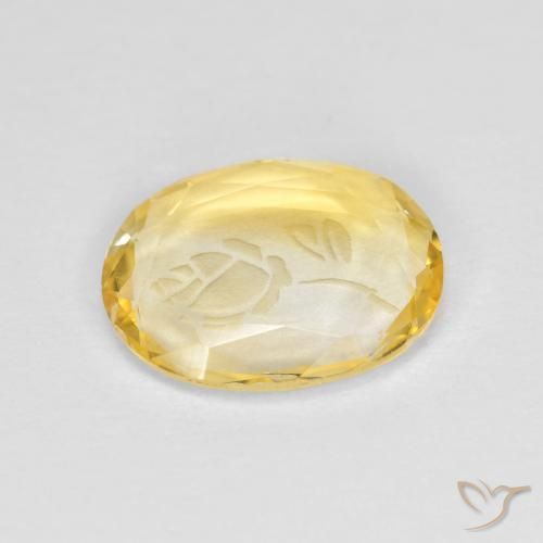 Citrino Dourado Natural 1.42ct, oval, Transparente