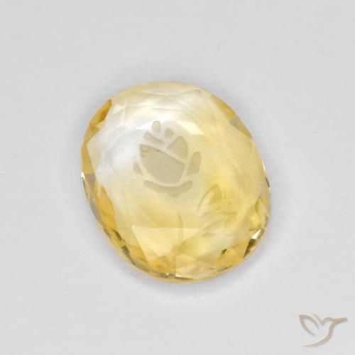 1.59ct Natural ouro brilhante Citrino, oval, Transparente