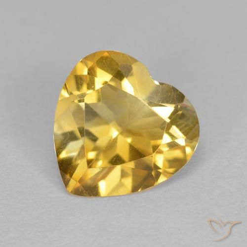 1.12ct Natural Ouro Citrino, Coração, VS