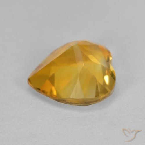 Citrino Ouro Natural 1.12ct, Coração, VS