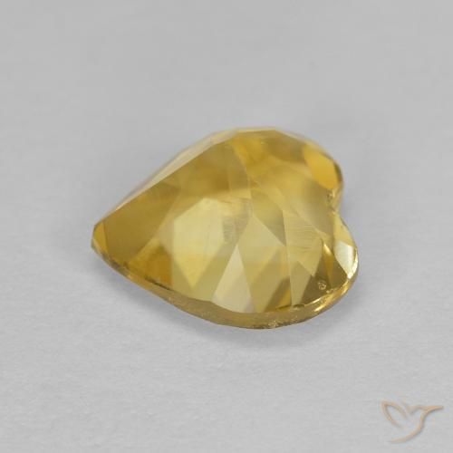 Citrino Dourado Natural 1.00ct, Coração, VS
