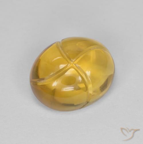 Citrino Dourado médio Natural 2.84ct, oval, Transparente