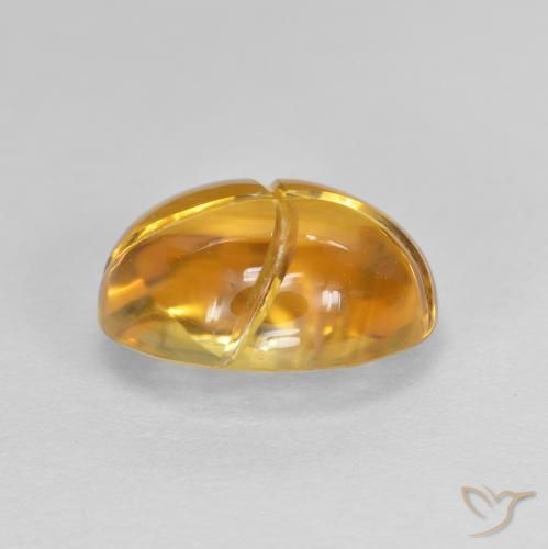 Citrino Dourado médio Natural 2.84ct, oval, Transparente