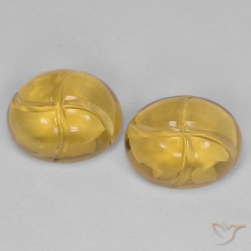 5.62ctw Natural ouro médio Citrino, oval, Transparente