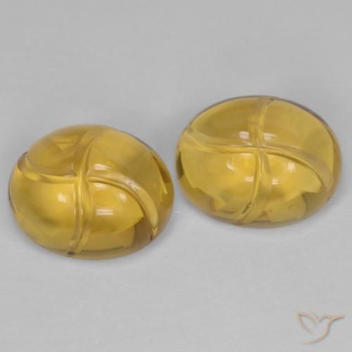 Pedras preciosas de Citrino ouro médio natural de 5.62 ct, oval, Transparente