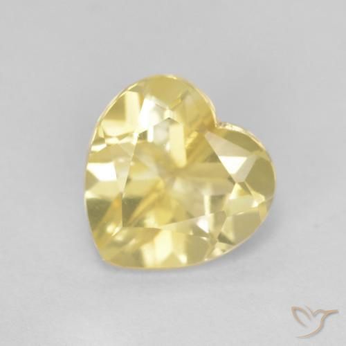 1.17ct Natural ouro brilhante Citrino, Coração, VS