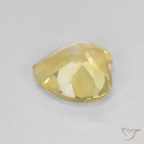 Citrino ouro brilhante Natural 1.17ct, Coração, VS