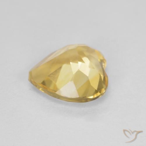 Citrino Amarelo dourado Natural 1.01ct, Coração, VS