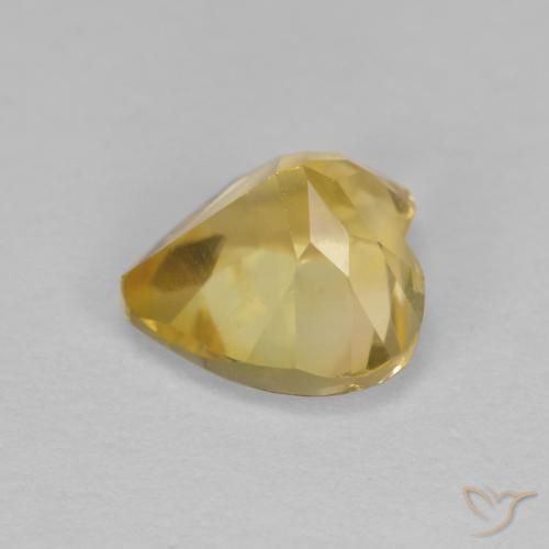 Citrino Dourado médio Natural 1.26ct, Coração, VS
