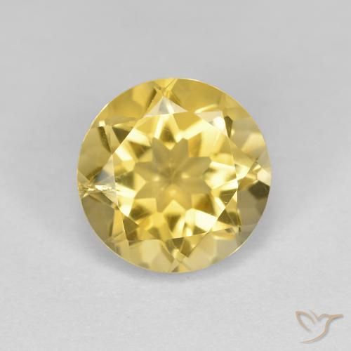 1.84ct Natural ouro brilhante Citrino, Redondo, VS