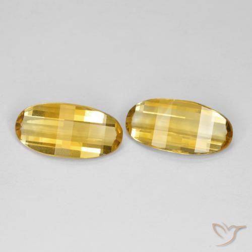 Pedras preciosas de Citrino Dourado natural de 4.54 ct, Chique, VVS-VS