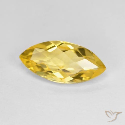 2.84ct Natural Dourado Citrino, Marquesa, VVS-VS