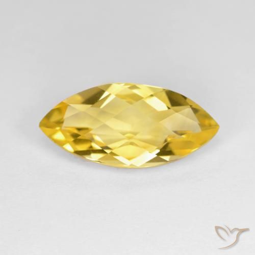 Citrino Dourado Natural 2.84ct, Marquesa, VVS-VS