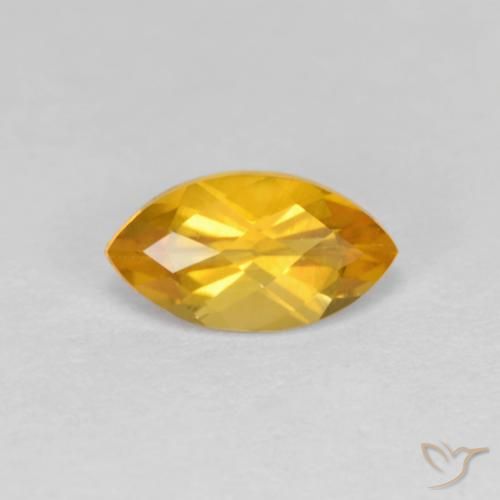 1.02ct Natural Laranja Dourado Profundo Citrino, Marquesa, VS