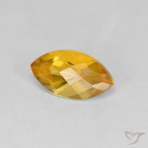 Citrino Laranja Dourado Profundo Natural 1.02ct, Marquesa, VS