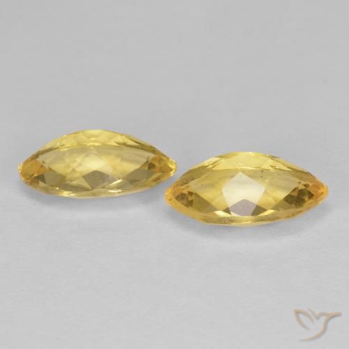 Pedras preciosas de Citrino Dourado natural de 1.88 ct, Marquesa, VS