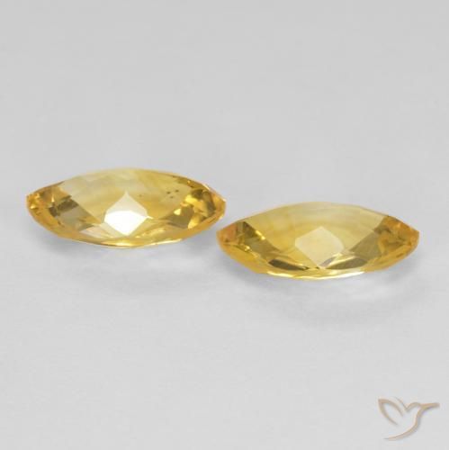 Pedras preciosas de Citrino Dourado natural de 1.78 ct, Marquesa, VS