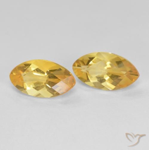 1.96ctw Natural Dourado Citrino, Marquesa, VS