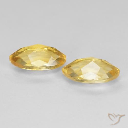 Pedras preciosas de Citrino Dourado natural de 1.96 ct, Marquesa, VS