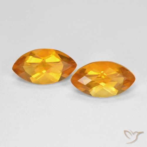 Pedras preciosas de Citrino Laranja escuro natural de 1.82 ct, Marquesa, VS