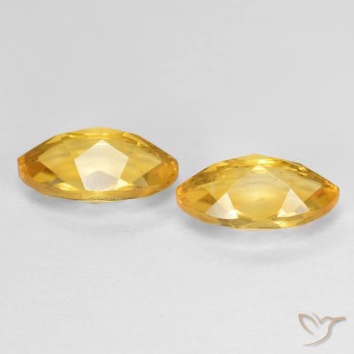 Pedras preciosas de Citrino Dourado Escuro natural de 2.08 ct, Marquesa, VS