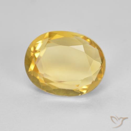 Citrino ouro médio Natural 2.80ct, oval, VVS-VS