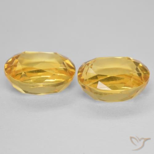 Pedras preciosas de Citrino Dourado natural de 5.56 ct, oval, VVS-VS