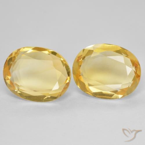 Pedras preciosas de Citrino Dourado natural de 5.02 ct, oval, VVS-VS