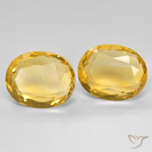 Pedras preciosas de Citrino ouro profundo natural de 5.68 ct, oval, VVS-VS