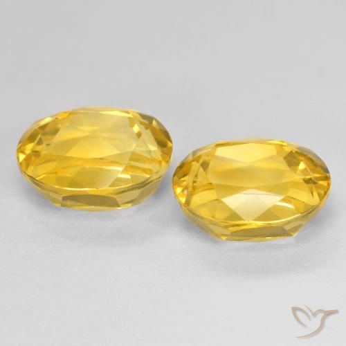 Pedras preciosas de Citrino ouro profundo natural de 5.68 ct, oval, VVS-VS
