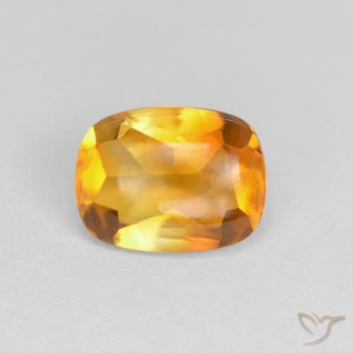 1.39ct Natural Ouro Citrino, Almofada, Transparente