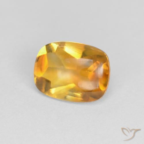 Citrino Ouro Natural 1.39ct, Almofada, Transparente