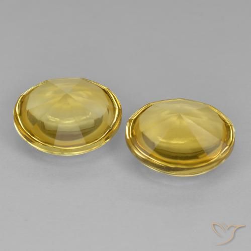 Pedras preciosas de Citrino Amarelo Toscana natural de 9.85 ct, Redondo, Transparente