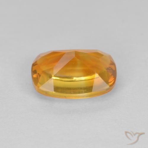 Citrino Laranja-Ouro Natural 1.33ct, Almofada, Transparente