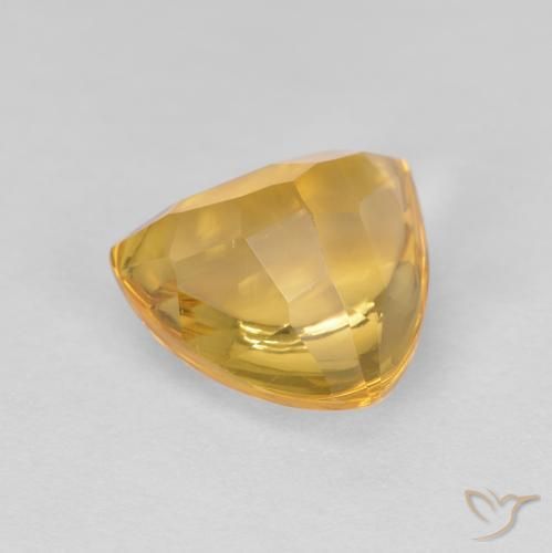Citrino Laranja Dourada Natural 1.81ct, Trilhão, Transparente