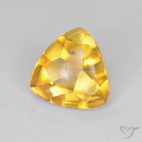 Citrino ouro médio Natural 1.64ct, Trilhão, Transparente